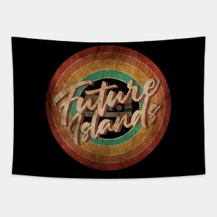 Future Islands Vintage Circle Art Tapestry