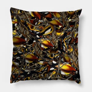 Twig Birdy Nature Floral Pattern Pillow