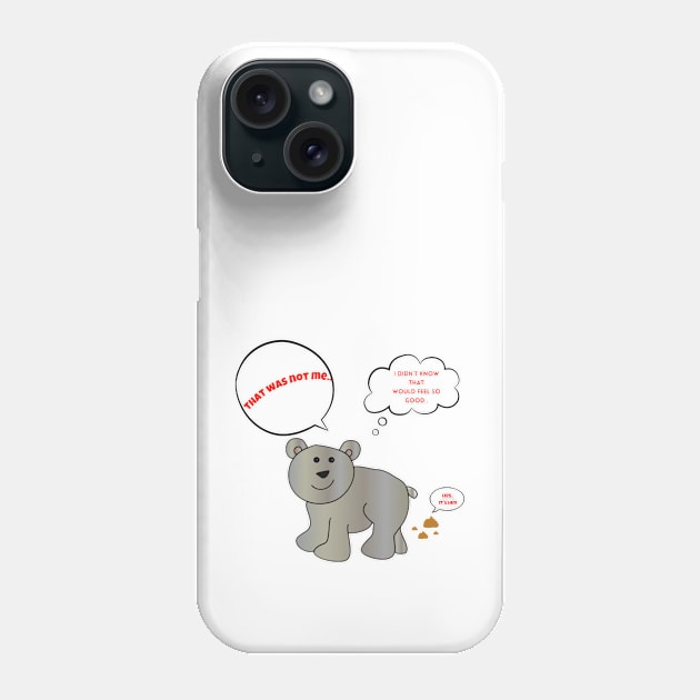 Cute Naughty Polar Bear Cub Phone Case by Abby Anime