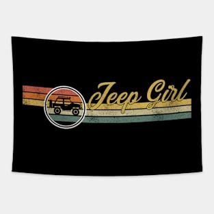 Jeep Girl Jeep Women Vintage Jeep Retro Jeep Sunset Jeep Jeeps Lover Jeep Mom Jeep Mama Tapestry