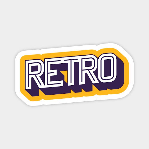 RETRO Magnet by CANVAZSHOP