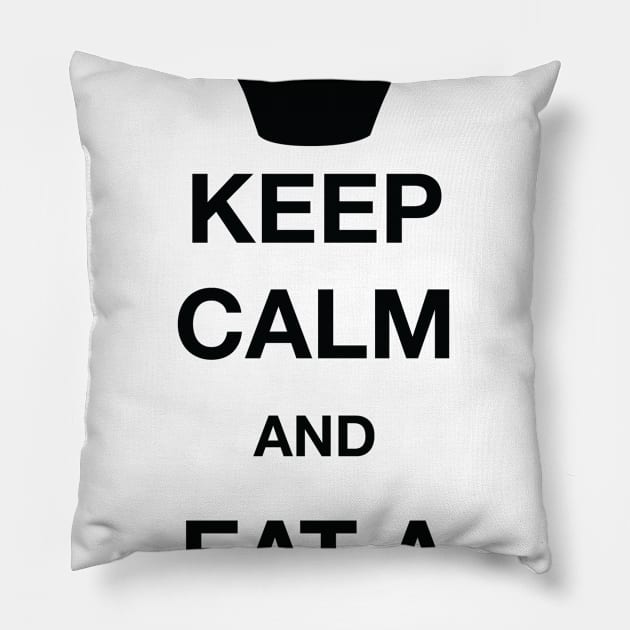 Keep calm and eat cupcakes Pillow by One2shree