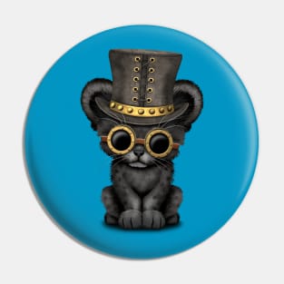 Steampunk Black Panther Cub Pin