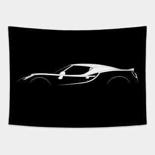 Alfa Romeo 4C Silhouette Tapestry