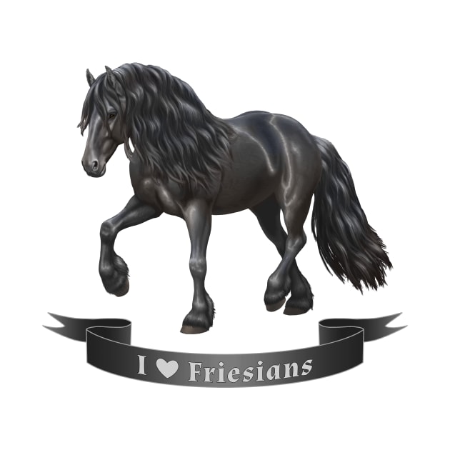 I Love Friesian Horses by csforest