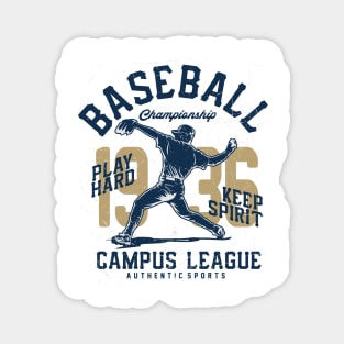 Baseball Campus League Magnet