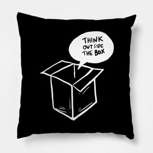 Bubble Speech Think Outside The Box Pillow