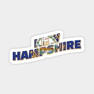 New Hampshire vintage style retro souvenir Magnet