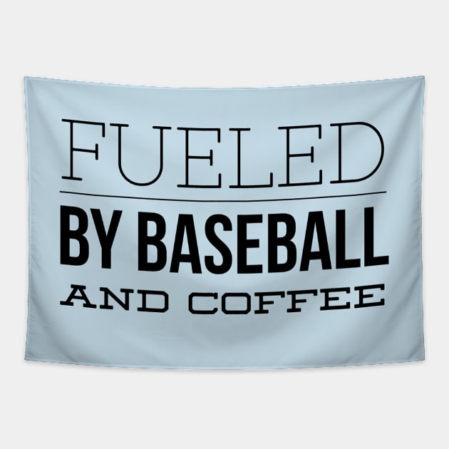 Fueled by Baseball and Coffee Tapestry by 2CreativeNomads