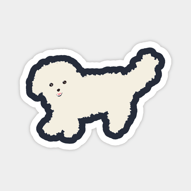 Happy Dog Magnet by PatternbyNOK