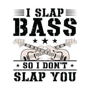 Bassist Slapping Bass Guitar Musician T-Shirt