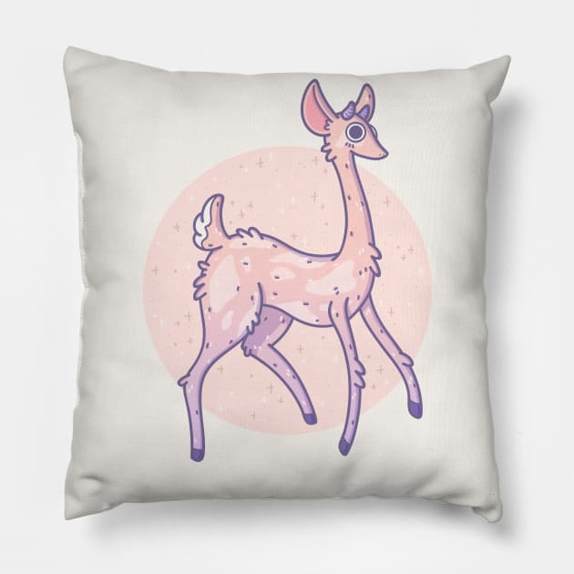 Pinky Fawn Pillow by Meeko_Art