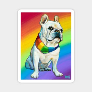 Bruley the Frenchie by Robert Phelps Magnet