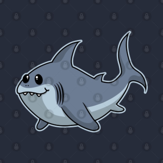 Baby Shark Fish Cute And Cuddly Aquatic Sea Animals by Khal1