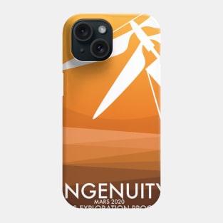 Mars Helicopter Ingenuity space art Phone Case