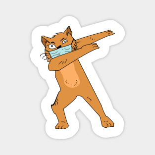 Cat dabbing move Magnet