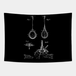 Striking Bag Vintage Patent Drawing Tapestry