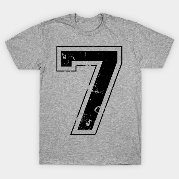 t shirt with number 7