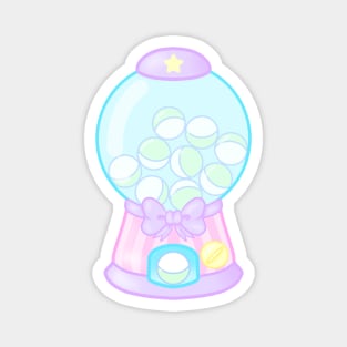 Pastel Gashapon Machine Magnet