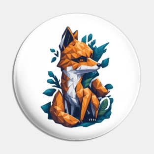 Tangram Fox Pin