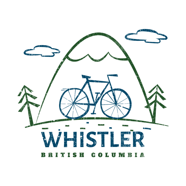 Whistler, British Columbia Bike by Mountain Morning Graphics