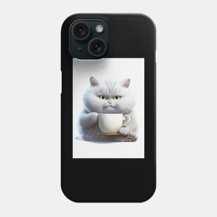 Funny Fat Cat Drinking Phone Case