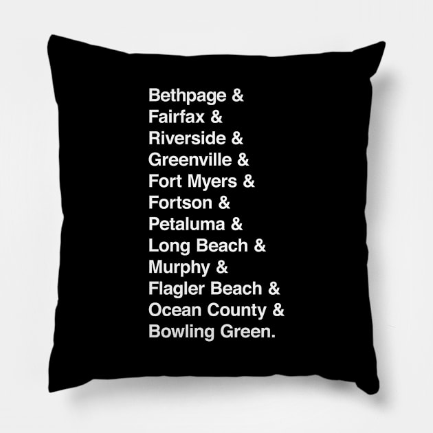 To Catch A Predator Filming Locations Pillow by TCAPWorld