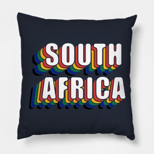 South Africa Pride Flag Colors Pillow