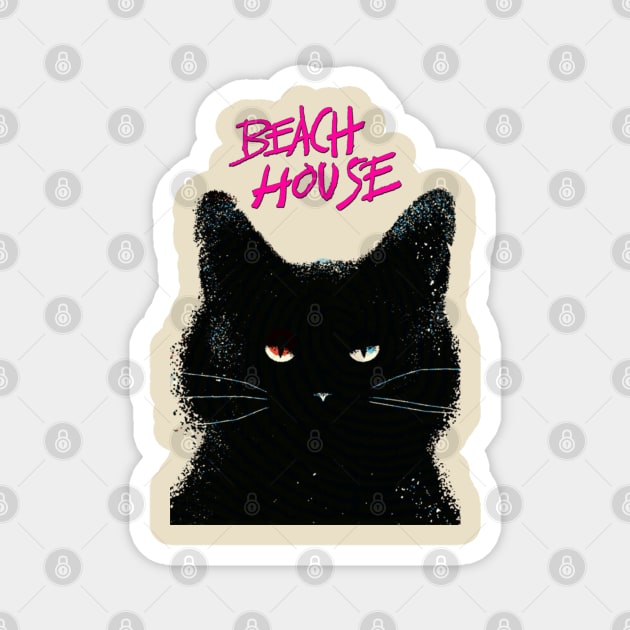 Beach House Cats Magnet by 14RF