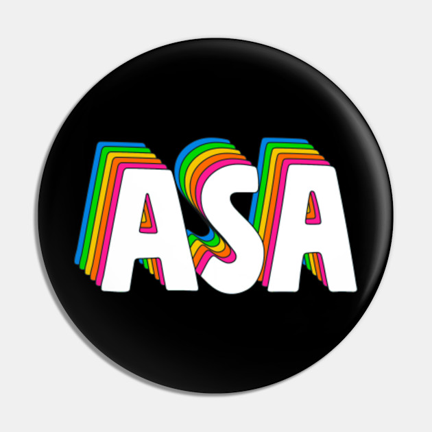 Hello My Name Is Asa Rainbow Name Tag Asa Pin Teepublic<script async src=