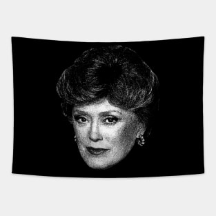 White Golden Rue McClanahan Vihntage Tapestry