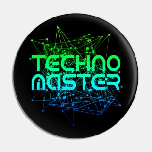 Techno Master EDM Music Festival Pin