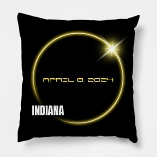 Totality 04 08 24 Total Solar Eclipse 2024 INDIANA Pillow