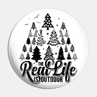 christmas trees mountain outdoor nature hiking gift Pin