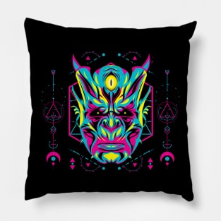 devil popart Pillow