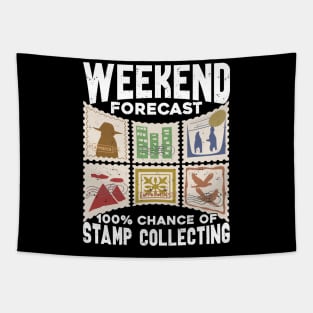 Weekend Forecast 100% Chance Of Stamp Collecting Tapestry