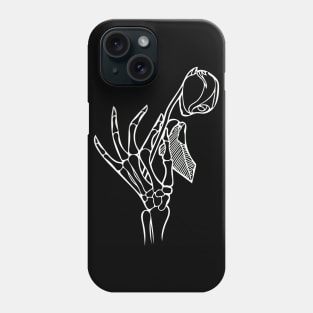 the Touch of Death in White Phone Case