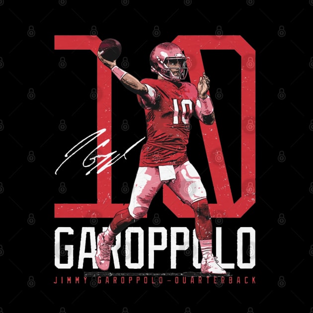 Jimmy Garoppolo San Francisco Bold Number by Chunta_Design