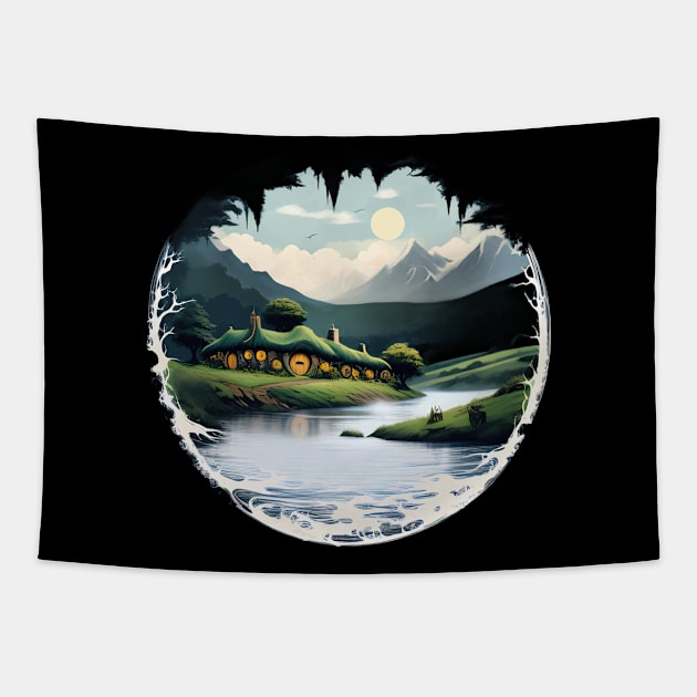 Shire Hole Tapestry by The Dark Matter Art