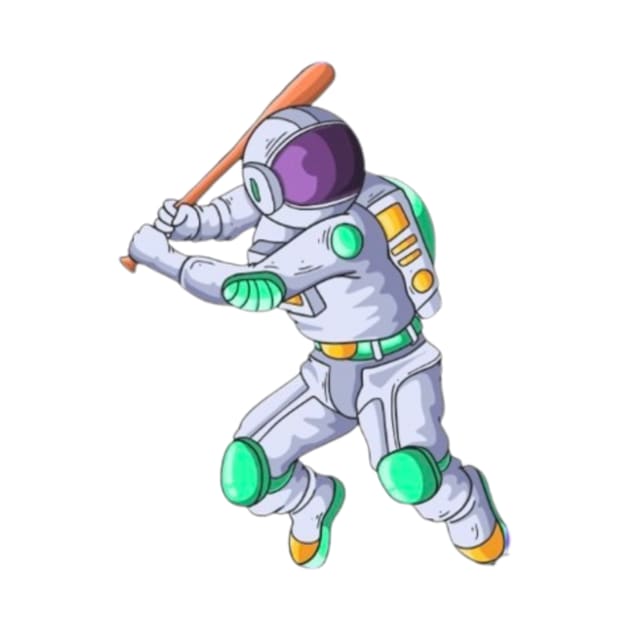 Astronaut play Cricket by CharactersFans