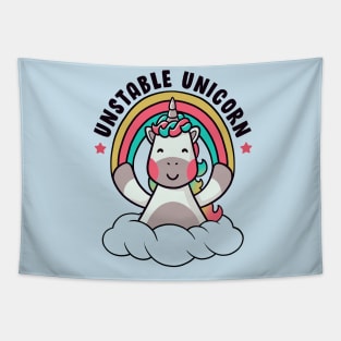 Unstable Unicorn Funny Cute Tapestry