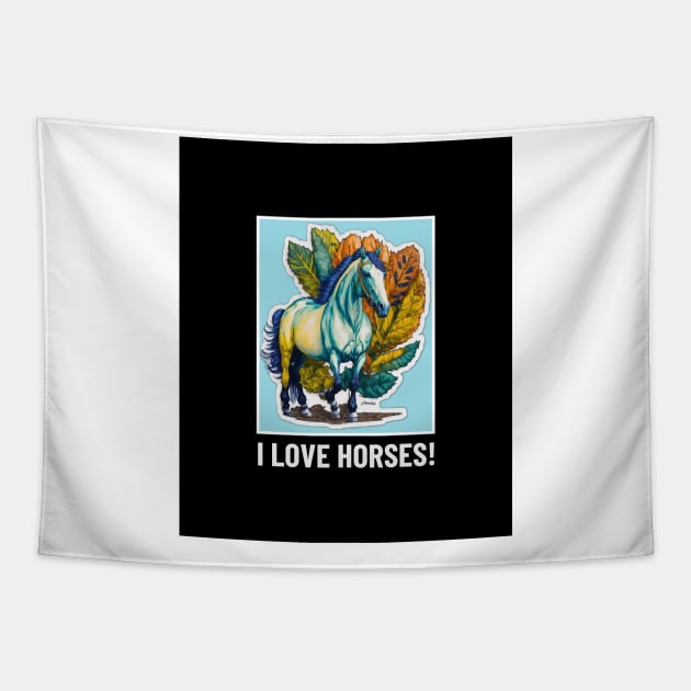 Horse Lover Tapestry by VisionDesigner