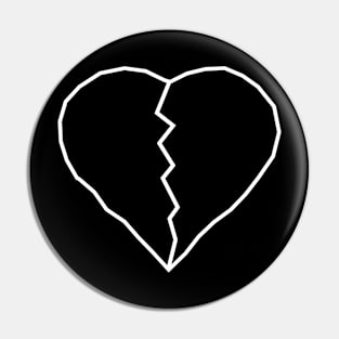 Black Heart T-Shirt Pin