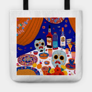 Day of the Dead Digital Art Tote