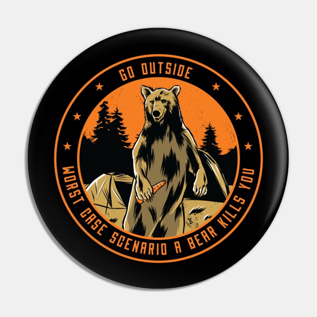 Go outside - funny outdoors design Pin by LR_Collections