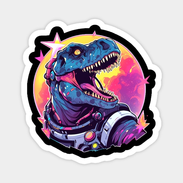 space dino Magnet by piratesnow