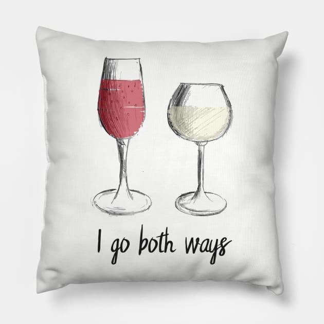 I Go Both Ways Pillow by n23tees