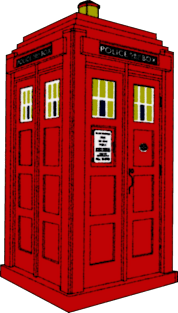 1920's Mackenzie Style Red Police Box Magnet