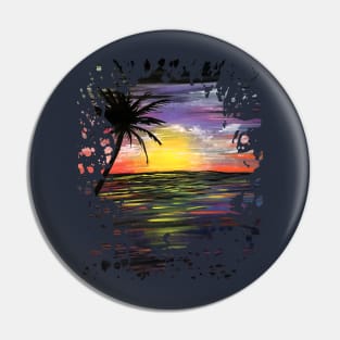 Sunset Sea Pin