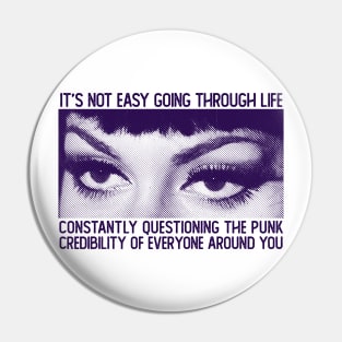 Punksthetic Slogan Design ††††††† Pin